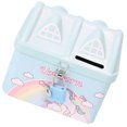 thumbnail image 2 of Kids Piggy Bank Girl Money Saving House Shaped Storage Holder Sky-Blue Tinplate 1Set, 2 of 5