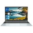 thumbnail image 1 of KUU 15.6 FHD Windows 11 Pro Ordinateur Portable 16 Go RAM 1 To SSD Intel Quad-Core 12e Alder Lake N95, Argent, 1 of 11