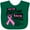 Green, variant on Inktastic We're Fighting Back Together- Breast Cancer Awareness Month Boys or Girls Baby Bib