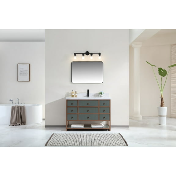 Legion Furniture WK2438-48-PG-WITH WHITE ARTIFICIAL TOP