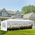 thumbnail image 5 of Topcobe 10' x 30' Outdoor Canopy Gazebo with 5 Sidewalls, Wedding Party Tent for BBQ Camping, White, 5 of 9
