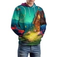 thumbnail image 5 of Enchanted Forest Cottage(1)-1 Men's Women Vintage 3D Hooded Sweatshirt - All-Season Loose Fit Streetwear, 5 of 6