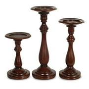 Candlestick Set of 3, Espresso