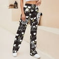 thumbnail image 3 of Badtz Maru Women's Wide Leg Yoga Pant Comfy Loose Sweatpants High Waist Lounge Casual Athletic Pant Workout Joggers Pant, 3 of 7