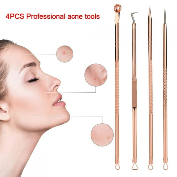 Comedone Remover Needle,4Pcs/Set Acne Remover Tool Comedone Extractor Needle Acne Remover Needle Finely Tuned Performance