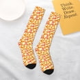 thumbnail image 4 of Daiia Sports Socks Orchids Flowers Printed Novelty Crew Socks for Men Women Knee High Socks Cotton Socks Soft & Breathable Support Unisex Socks, 4 of 9