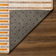 thumbnail image 3 of My Magic Carpet 5x7' Machine Washable Non-Slip Dining Living Room Area Rug, Flux Striped Multicolor, 3 of 5