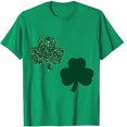 thumbnail image 3 of Fiudx Ofertas Relámpago Camiseta Informal de Manga Corta con Cuello Redondo y Estampado de San Patricio para Mujer, 3 of 3
