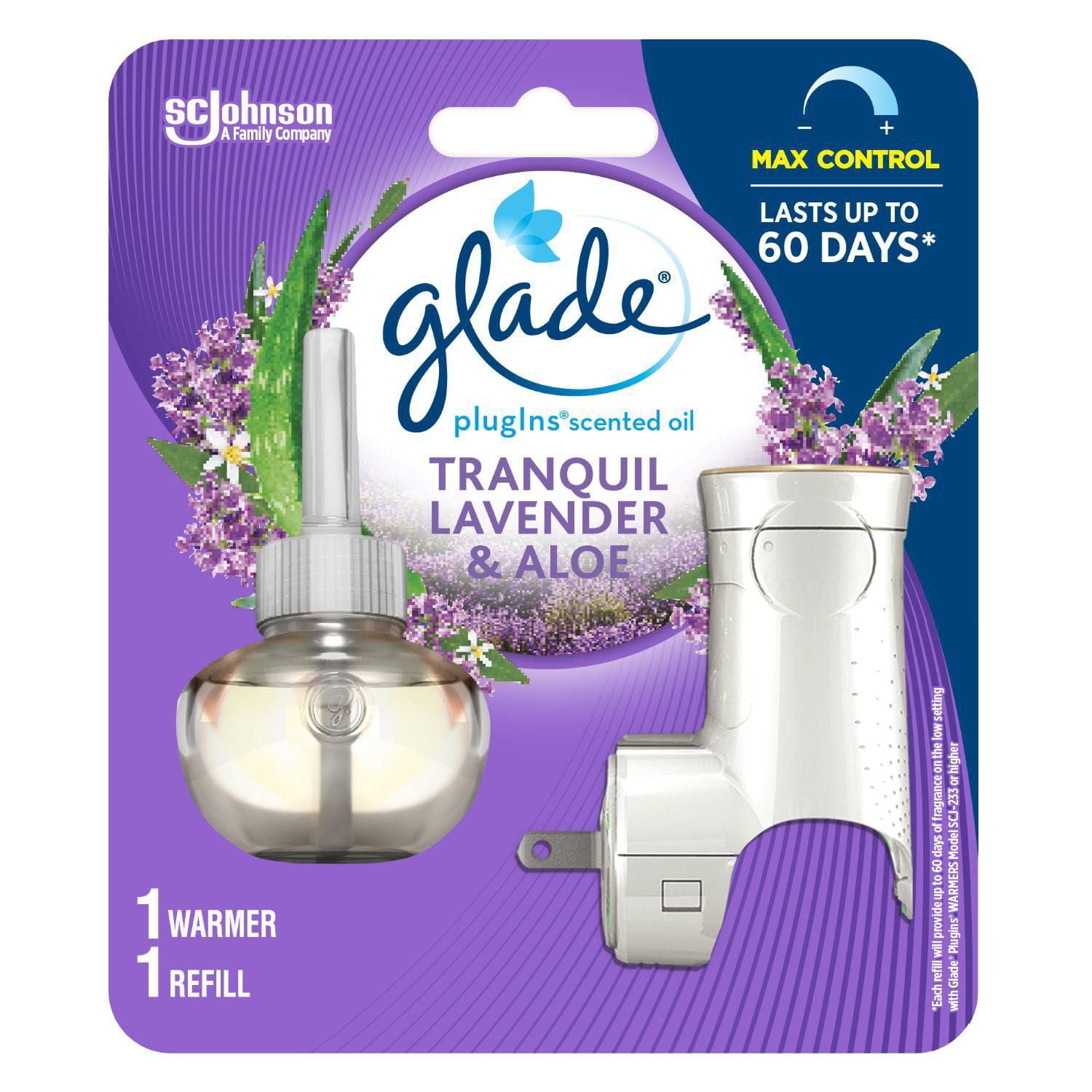 Glade Plugins® Air Freshener Oil Refill, Tranquil Lavender & Aloe