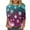 Green, variant on UPPADA Womens Merry Christmas 3/4 Sleeve Shirt Christmas Tree Print Blouses Great Gifts Winter Holiday Top Christmas Matching Outfit blusas mangas 3/4 para mujer casual Purple,L