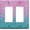Blue Pink, variant on Baseball Double Duplex Decorative Light Switch Cover Double Wall Plates Switch Plates Electrical Socket Covers for Home Bathroom Decor 4.6 * 4.6 Inch