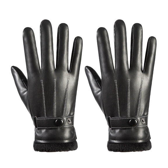 erfcxs Leather Gloves For Men Winter Driving Leather Gloves Touchscreen
