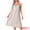 Apricot, variant on DARING DIVA Women's Satin Sleeveless Pajama Dress Spaghetti Strap Nightgown M Khaki