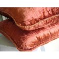thumbnail image 3 of The HomeCentric Cushion Cover Sofa, Rust Accents, Velvet Beaded Cord Throw Pillows Cover, Pack of 2, 18x18 inch (45x45 cm Square Velvet Throw Pillows Cover, Solid Easter - Rust Shimmer, 3 of 3
