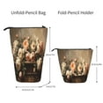 thumbnail image 2 of Picia Vintage Peonies Rustic Charm Print Telescopic Pencil Case, Telescopic Pen Holder Telescopic Pencil Pouch Bag Stationery Pencil Case Box Storage Organizer Makeup Bag, 2 of 6