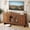 Walnut, variant on Bestier Mid-Century Modern TV Stand for 65 inch TVs,TV Console Table with Glass Doors,TV Stand with Storage for Living Room,Walnut