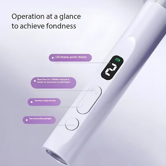 FACEGA Nail Drill Electric Nail File - Cordless Professional Nail Filer for Manicure and Pedicure, Portable Nail Drill Machine Kit for Acrylic Gel Nails Thick Toenails Nail Grind (Purple)