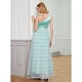 thumbnail image 2 of ANGEL FASHIONS Femmes une Épaule Creuse une Ligne Longue Robe de Bal Moyen, 2 of 7