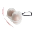 thumbnail image 5 of CEORPER 2Pcs Eggs Storage Box Eggs Carriers with Handle 2 Grid Plastic Storage Container, 5 of 8