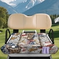 thumbnail image 3 of XYZCANDO Deer Camo American Flag Golf Cart Seat Cover - 2-Passenger Universal Fit With 4 Pockets, Non-Slip Washable Terry Cloth, 3 of 8