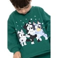 thumbnail image 4 of Bluey Toddler Long Sleeve Graphic Crewneck with Matching Jogger Pant, 2 Piece Set, Sizes 12M-5T, 4 of 6