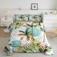 thumbnail image 1 of Juego de edredón Queen Size Palm Tree juego de cama 3pcs para Niños Niños Adolescentes Océano, 1 of 5