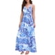 thumbnail image 2 of Lucakuins - Vestido largo de verano para mujer, sin mangas, sin espalda, cuello en V profundo, bohemio, floral Lucakuins  moda, 2 of 9