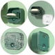 thumbnail image 4 of 1 jabonera de pared sin perforar con drenaje y forma de concha, color verde, 4 of 7