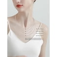 thumbnail image 3 of S.Leaf 925 Sterling Silver Necklace Extender Silver Necklace Extenders for Women Bracelet Extender Necklace Extender Chain Set for Women 2", 4", 6" Inches Hypoallergenic Silver, 3 of 6