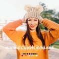 thumbnail image 2 of REDESS Winter Beanie Hat for Women with Warm Fleece Lined, Thick Slouchy Knit Skull Ski Cap-Black, 2 of 7
