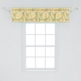 thumbnail image 2 of Ambesonne Floral Window Valance, Chrysanthemum Flower Motifs, 54" X 12", Cream Mustard, 2 of 3