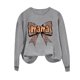 thumbnail image 4 of Xuyuer Women's Printed Long Sleeve Round Neck Casual Hoodless Sweatshirt, Comfortable Pullover Top for Mother's Day Gifts, Family Events and Relaxed Everyday Wear, 4 of 6