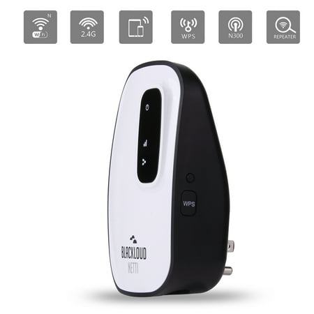 Blackloud NETTI-V2 300 Mbps Universal Wifi Range Extender, Wall Plug design, Easy setup, Smart Signal Indicator -