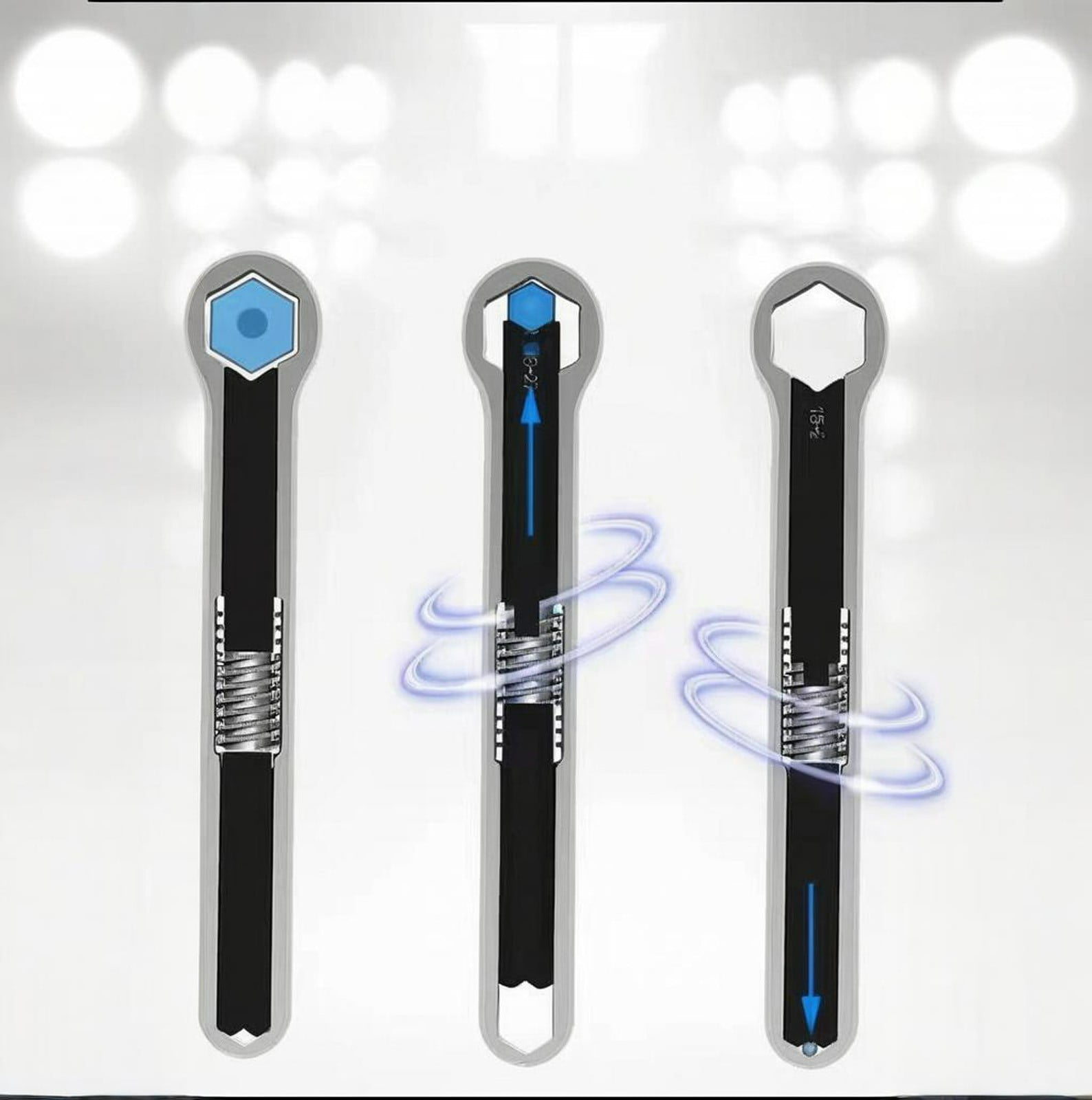 Multi Functional Wrench With Open Adjustable Wrench
