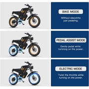 1500W Motor COSWHEEL GT20 Electric Bike for Adults,25AH Removable Battery, Max 93-145 Miles Electric Motorcycle, 7-Speed, 20x 4.0 Fat Tire Ebikes for Adults