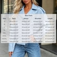 thumbnail image 4 of Lovzfmll Jacket for Women, Vintage PU Leather Moto Jacket, Loose Fit Casual Party Outerwear Sky Blue, 4XL, 4 of 7