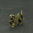 Brass Solid Dragon Figurine Small Statue Home Ornaments Animal