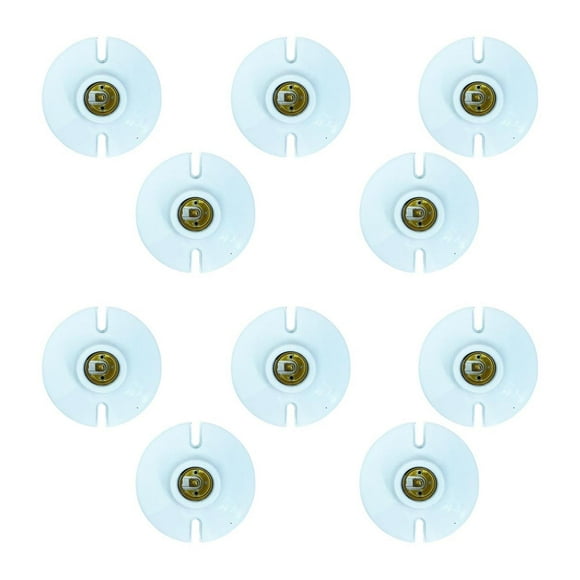Socket Porcelana Redondo 250V-660W 4 10Pzs Yeilite