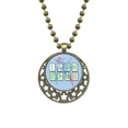 thumbnail image 1 of Mahjong Straight Flush Sliver Numbers Pendant Star Necklace Moon Chain Jewelry, 1 of 3