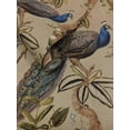 thumbnail image 3 of Taupe Climbing Peacock & Climbing Florals Tropical Wallpaper, 3 of 5