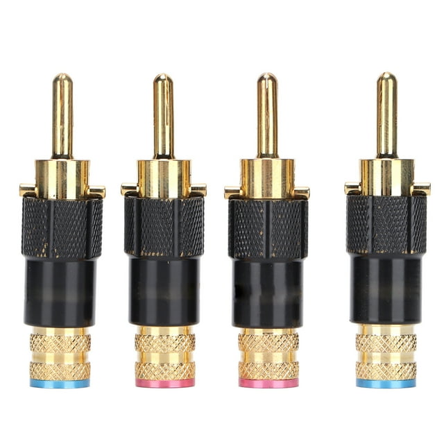 Conectores Banana Preffair BA1410, conector tipo Banana para altavoz HIFI chapado en oro de 24K para receptores de Audio y vídeo y sistemas de sonido