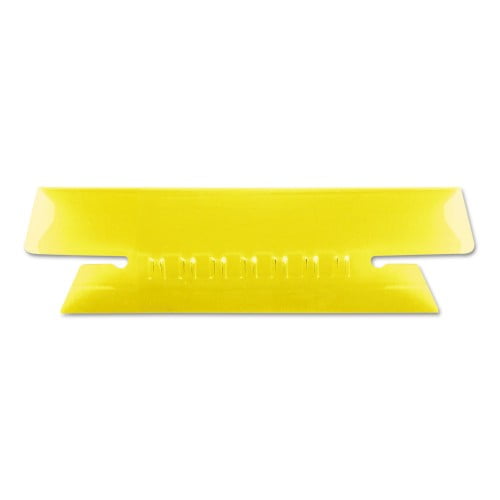 New Pendaflex Transparent Colored Tabs For Hanging File Folders, 1/3-Cut Tabs, Yellow, 3.5' Wide, 25/Pack,Each