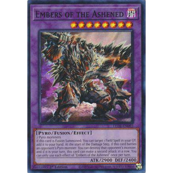 YuGiOh Legacy of Destruction Super Rare Embers of the Ashened LEDE-EN093