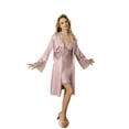 thumbnail image 5 of Amore XY Women's Satin Elegance Two-piece Robe  Chemise Set, 5 of 10
