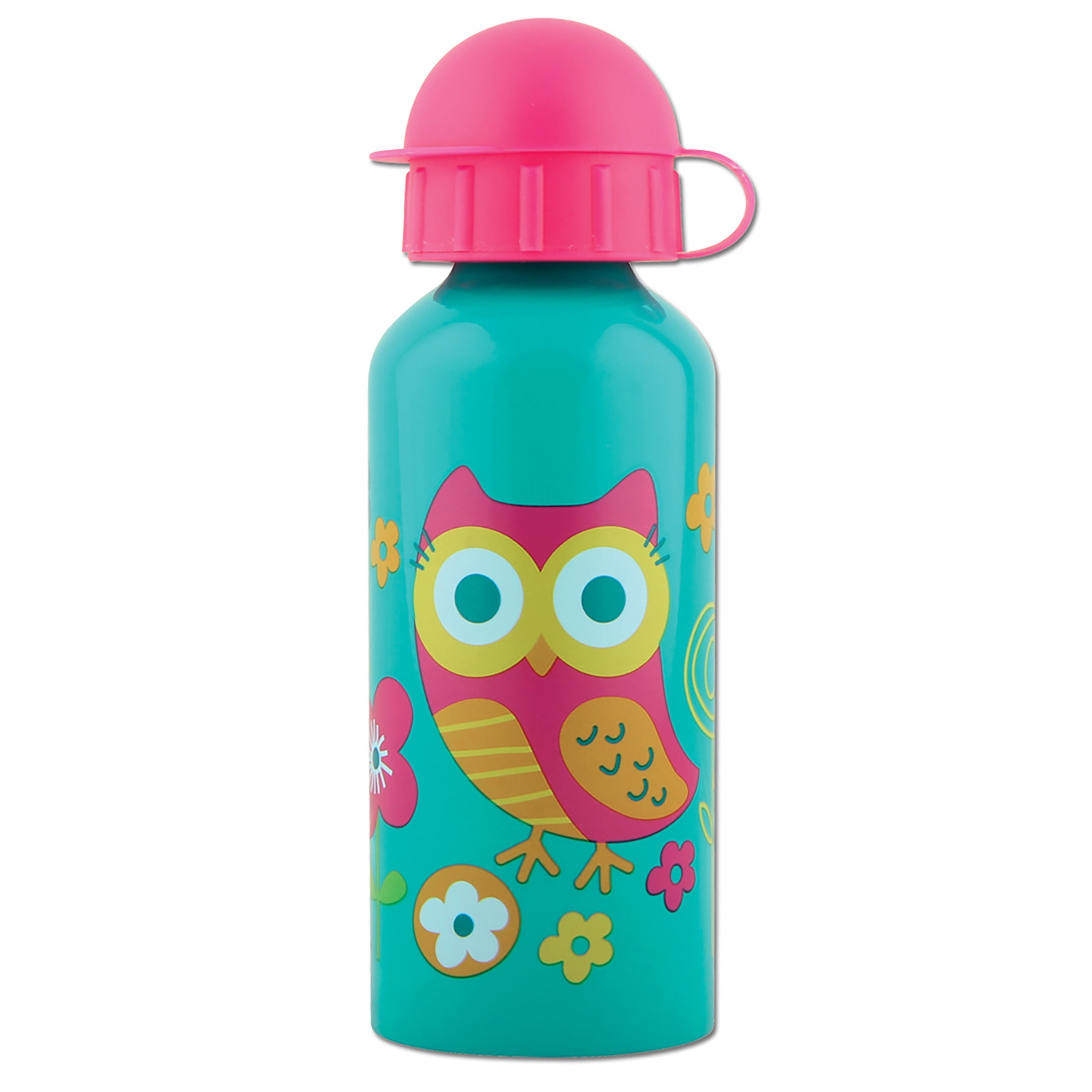 Stainless Steel Water Bottle, Owl Teal