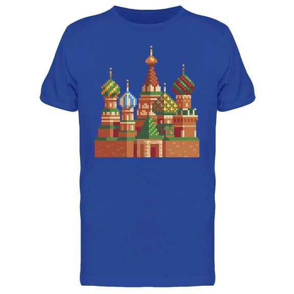 St Basil Cathedral Pixel T-Shirt Men -Image by Shutterstock, Male XX-Large