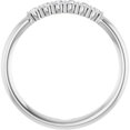 thumbnail image 2 of 14k White Gold Diamond Polished 0.13 Dwt Diamond Stackable Ring -- Size 6.5 Stackable Ring for Women, 2 of 2