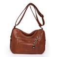 thumbnail image 3 of MUSOIE Large Crossbody Bags for Women Multi Pockets Shoulder Bags Soft Vintage Vegan Leather Purses, 3 of 9