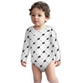 thumbnail image 2 of Xecao Black Rabbit Print Baby unisex-baby Cotton Long-sleeve Bodysuits-6 Months, 2 of 6