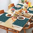 thumbnail image 2 of Math Equations Dark Green Formula Pattern Summer Placemats Table Placemats Set Of 4-Linen Kitchen Washable Placemats Table Mats 11.8"x17.7" Non-Slip Heat Resistant, 2 of 6
